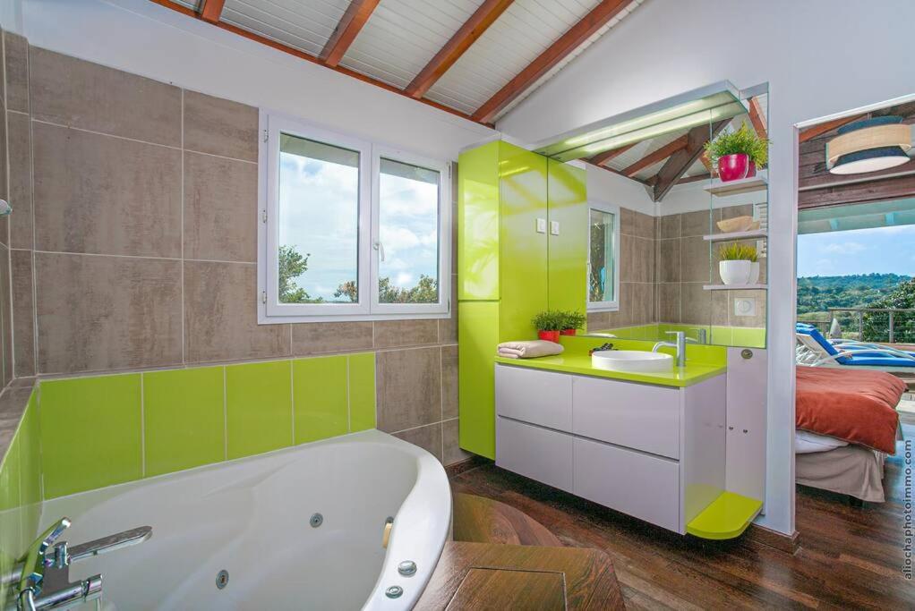 Luxueuse Villa Katleya, Vue Mer Le Vauclin Exteriör bild