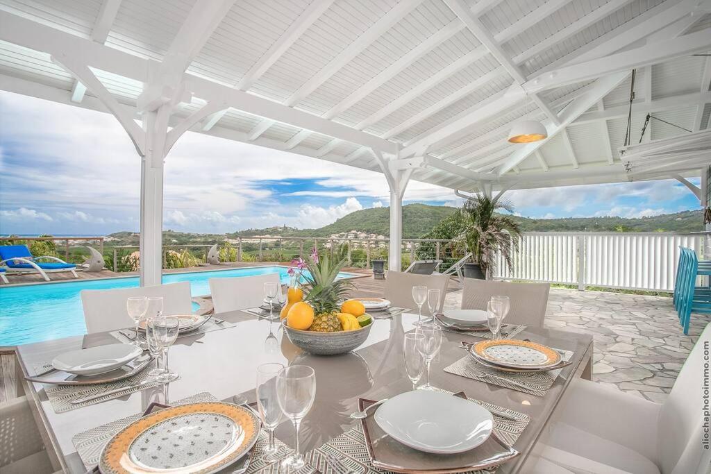 Luxueuse Villa Katleya, Vue Mer Le Vauclin Exteriör bild